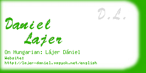 daniel lajer business card