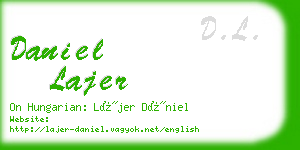 daniel lajer business card